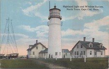 Postcard Highland Light and Wireless Station North Truro Cape Cod MA  picture