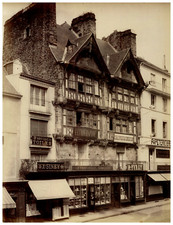 France, Saint Lo, La Maison Dieu Vintage Print, Albumen Print 27.5x21  picture