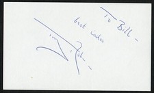 Tony Robinson signed autograph auto 3x5 Cut English Author & Actor in Blackadder picture