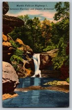 Postcard - Marble Falls On Highway 7, Between Harrison And Jasper, Arkansas picture