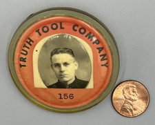 1940s TRUTH TOOL COMPANY Pin EMPLOYEE BADGE Vintage picture