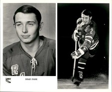 PF17 Original Photo BRAD PARK 1968-76 NEW YORK RANGERS NHL ICE HOCKEY DEFENSE picture