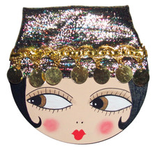 Flapper Girl FORTUNE TELLER Cute 1920s Inspired Art Deco Style Wall ART Plaque picture