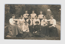 c.1905 RPPC Kitty to Florence Hill Bovet St Wellington Somerset England Group picture