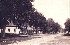 RESIDENCE STREET new richland mn real photo postcard rppc minnesota dirt road picture