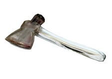 PORTSMOUTH NH NEW HAMPSHIRE Souvenir ANTIQUE Glass TRINKET AXE picture