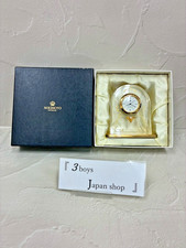 MIKIMOTO Pearl Accent Quartz Desk Clock Vintage Japan NEW picture