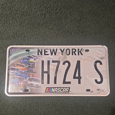 NY STATE NASCAR Real License Plate picture