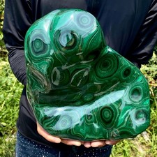 17.4LB Natural Polished Malachite Mineral freeform specimen Reiki Stone Healing picture