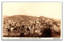 RPPC ~ Hermann MO ~ Birdseye View , Main street MISSOURI picture