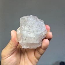 Raw purple and gray fluorite crystal cluster from pakistan mineral specimen picture