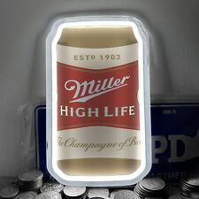 Miller High Life Light Cans Store Poster Bar Room Wall Neon Sign Light 12