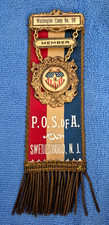 Antique P.O.S. of A., Washington Camp 90, Swedesboro, N.J. badge picture