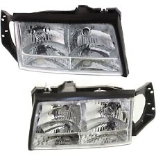Headlight Set For 97-99 Cadillac DeVille Left and Right With Bulb 2Pc picture