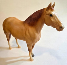 Breyer Model Horse Standing QH Stallion Model # 705 Matte Apricot Dun 1988-89 picture