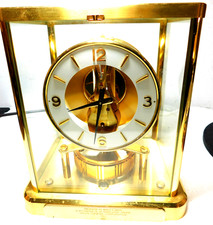 Vintage 1986 Swiss Jaeger-Le Coultre Model 540 Atmos Mantle Clock / Runs picture