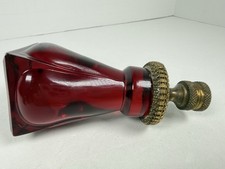 Vintage Antique Cherry Red Celluloid Art Nouveau Deco Lamp Finial picture