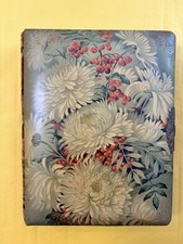 Antique 1890s Victorian Photo Album Gold Gilt Cabinet Cards 1920 Banff Floral picture