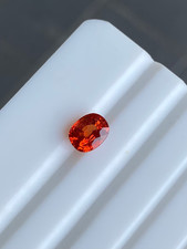 9.05 Ct+ Natural Orange Flawless Sapphire Cushion Cut Certified Loose Gemstone picture