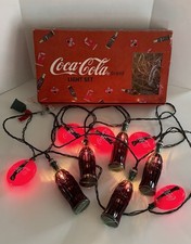 Vintage 1993 Coca Cola Light Set in Original Box Coke Bottles & Coke Signs Works picture