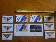  NJ STATE POLICE Supporter Lot - STFA Vinyl Decals - Two SUPPORTER PLASTIC Cards picture