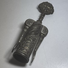 Vintage 1980's Godinger Bacchus Silverplate Elegant Wine Corkscrew picture