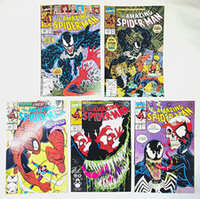 Amazing Spider-Man 332 333 345 346 347 Venom Lot 1990-1991 Erik Larsen Marvel picture