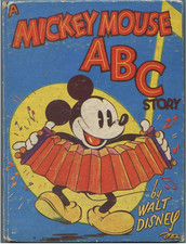 RARE 1936 A Mickey Mouse ABC Story by Walt Disney Antique Book picture