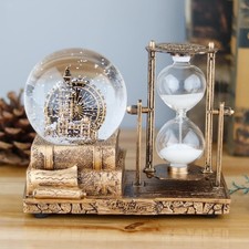 LED MusicCrystal Snow Globe， Sand Timer ，Hourglass,Home Decor picture