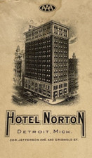 Hotel Norton, Detroit, Michigan Envelope AAA, 1935, Hotel Norton Palmer, Windsor picture
