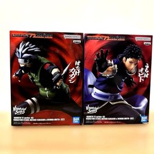 Set of 2 Naruto 72 Series Vibration Stars Kakashi Hatake Obito Uchiha Figure picture