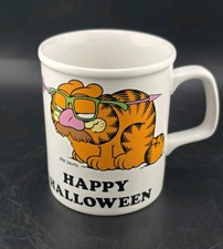 Vtg Garfield 1978 October Happy Halloween Mug Coffee Cup Collector picture