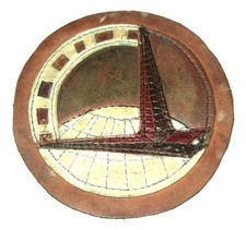 ORIGINAL LARGE LEATHER WW2 CBI THEATER MADE AAF TRANSPORT COMMAND JACKET PATCH picture