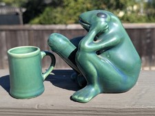 Vtg Naughty Frog Shot Glass Holder Unique Quirky Kitch Funny 1970’s picture