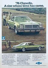 1976 Chevrolet Chevelle Vintage Ad - A Size Whose Time Has Come picture