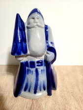 1994 David Eldreth Pottery Salt Glazed SANTA HOLDING TREE Figurine 8