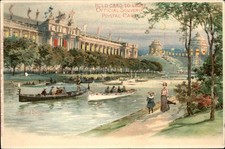 HTL Hold to Light MO World's Fair Lagoon c1904 Vintage Postcard bhn picture