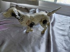 antique hubley cast iron doorstop pointer dog original condition picture