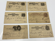 Columbus, GA Eagle & Phenix Mfg. Vintage Business Postcards Mid 1880's Total 6 picture
