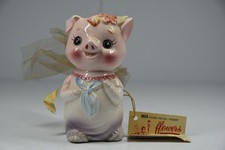 Vintage Ceramic Pig Potpourri Holder Planter Pot Irice Product New York picture