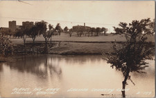 [71B] Postcard Unused RPPC, Across the Lake Salina Country Club Kansas picture