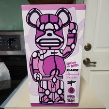 Bearbrick XLARGE Pink/Purple Art Figurine Boxed 400% picture