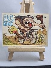 Vintage 1972 Donruss Silly Cycles Sticker B.C. Mike 52 Error Variant Back Rare picture