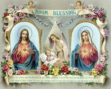 Catholic print picture-  ROOM BLESSING  P  -   8