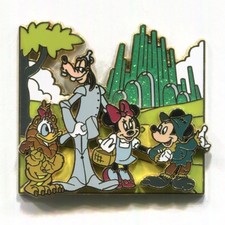 Disney Pins Wizard of Oz Mickey Minnie Donald Goofy Great Movie Ride Moments Pin picture