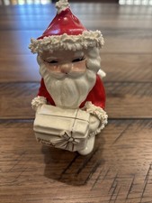 NAPCO Vintage Spaghetti Trim Santa Claus Small Planter*JAPAN by Napco picture