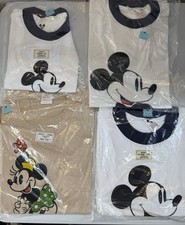 Rare Vintage 70s Disney Mickey & Minnie Tropix Togs Tags Lot Of 4 Tshirts DS picture