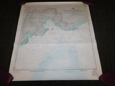 VINTAGE 1975 WEST INDIES VIRGIN ISLANDS TORTOLA ROAD HARBOR & APPROACHES MAP picture