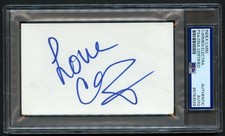 Carmen Electra signed autograph 3x5 Cut Actress Singer Model PSA Slabbed picture