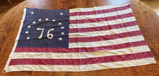 Vintage Annin Defiance 1976 Bicentennial 76 American Flag USA Embroidered Cotton picture
